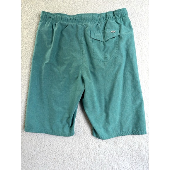 Hurley Swim Trunks Men's Size XL Turquoise Beach Inner Lined Spell Out Logo - Picture 6 of 6